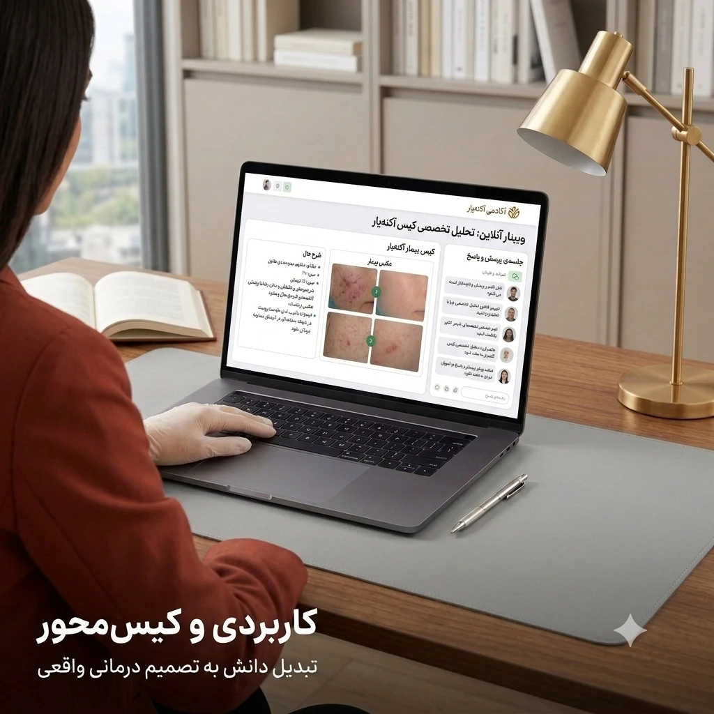 آموزش کاربردی و کیس‌محور در آکادمی آکنه‌یار
